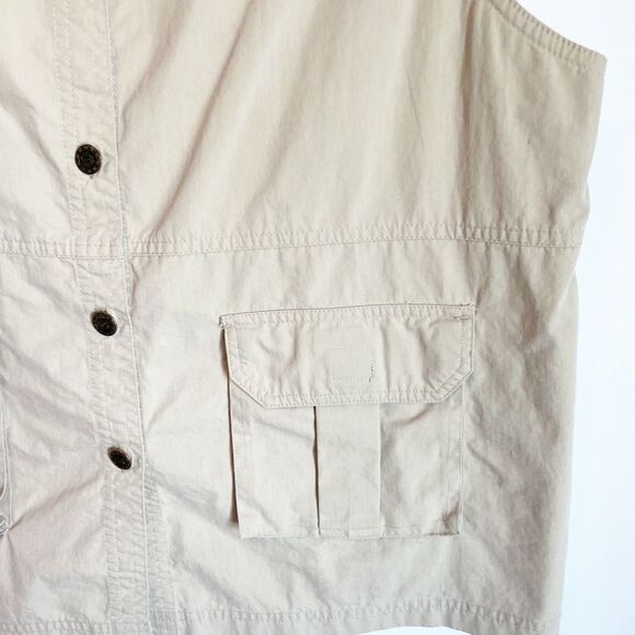 🟢Cherokee Brand Traveler Gear Tan Vest Size L - Picture 5 of 8